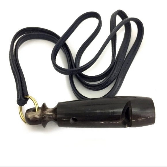 HERMES DOG WHISTLE NECK STRAP SILVER METALLIC/1C0415 - Picture 4 of 10